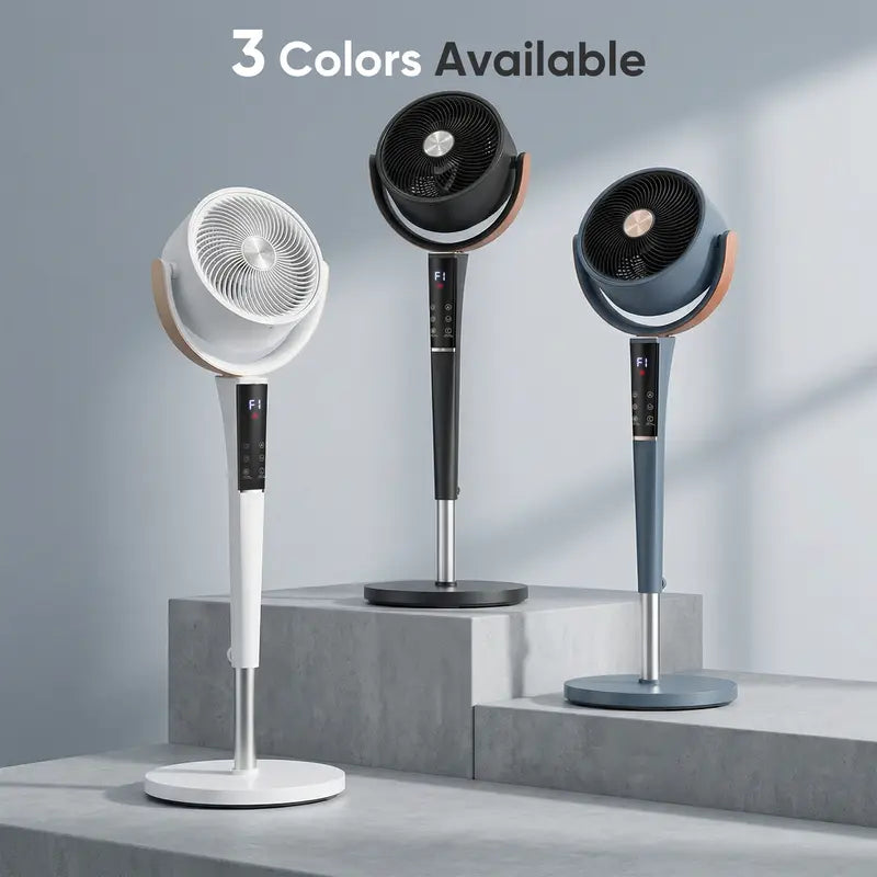 Smart DC Pedestal Fan | 15 Speeds, Remote Control & Ultra-Quiet Cooling