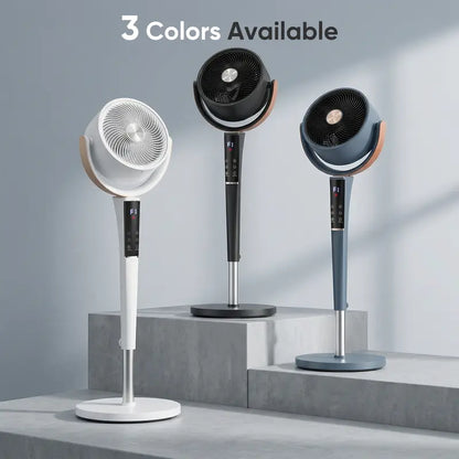 Smart DC Pedestal Fan | 15 Speeds, Remote Control & Ultra-Quiet Cooling