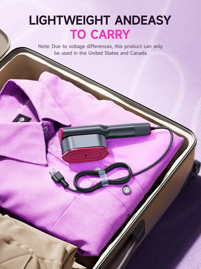 7-Mode Portable Garment Steamer – 5s Fast Heating, LED Display & Travel-Friendly Design