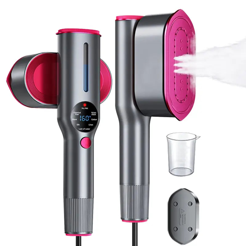 7-Mode Portable Garment Steamer – 5s Fast Heating, LED Display & Travel-Friendly Design