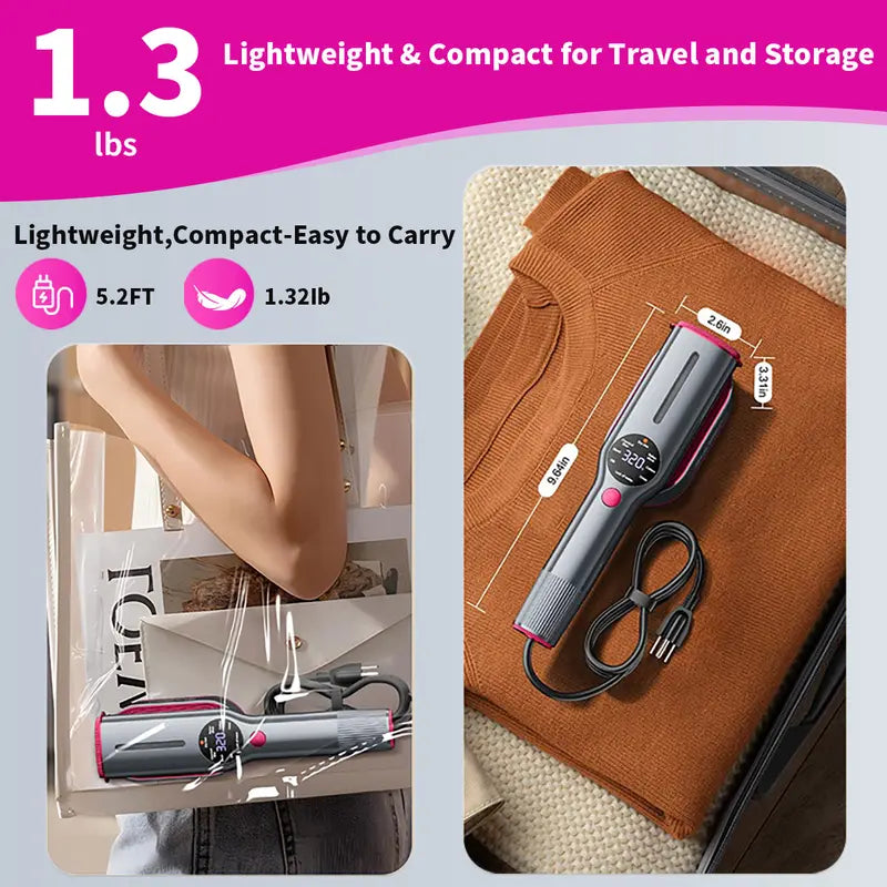 7-Mode Portable Garment Steamer – 5s Fast Heating, LED Display & Travel-Friendly Design