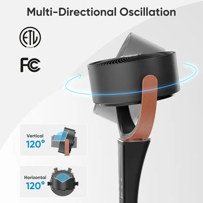 Smart DC Pedestal Fan | 15 Speeds, Remote Control & Ultra-Quiet Cooling
